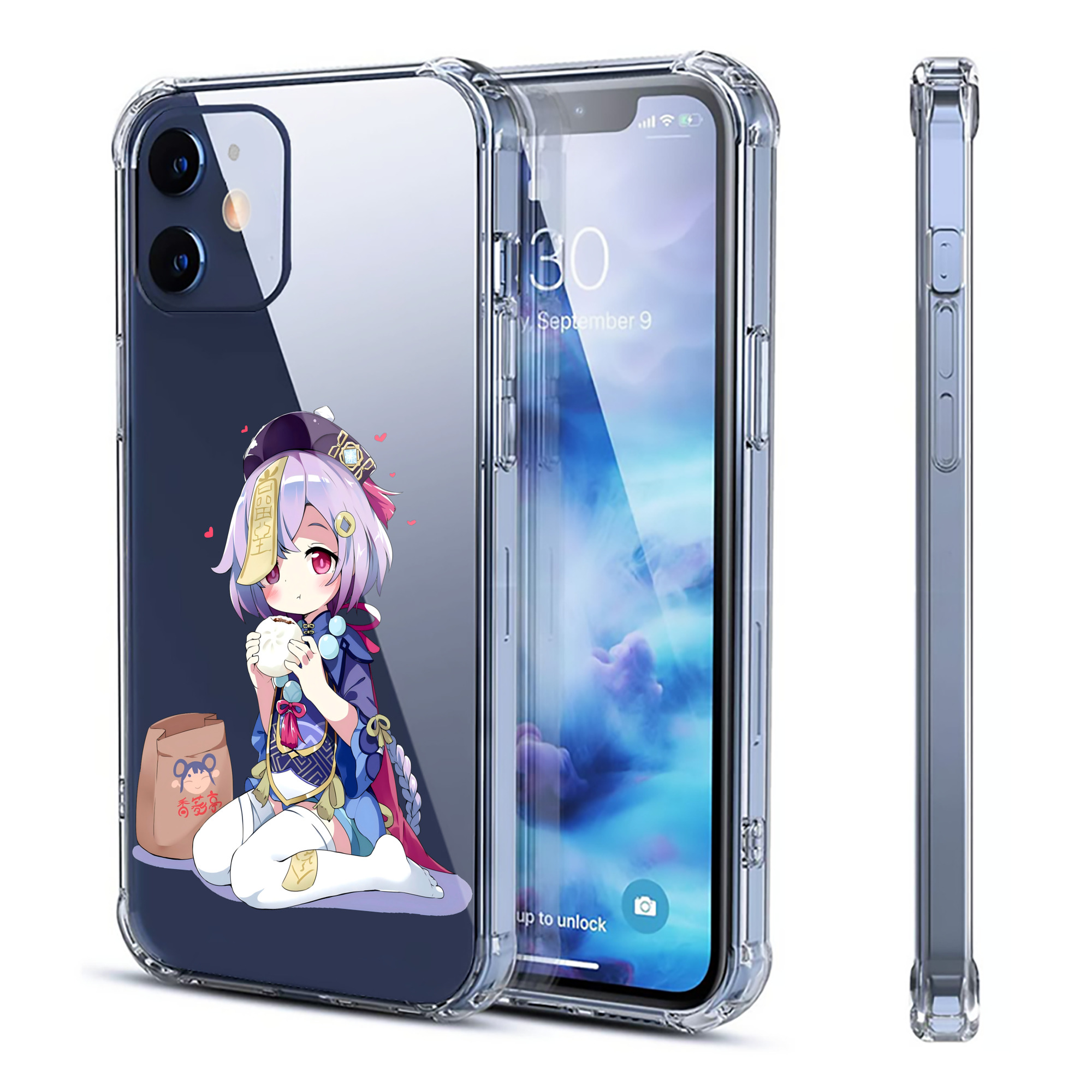 げんし神 七七 なな  genshin Nana 【iPhone 12シリーズ対応】透明スマホケース（クリアソフトケース）